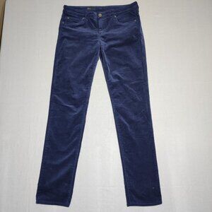 KUT from the Kloth corduroy pants women's size 10 blue colour Diana Skinny